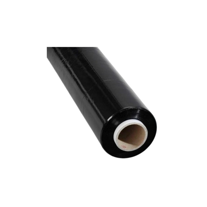 idealSTORE Stretch Film, Fekete színű, Kézi Használat, Termékvédelemhez / Raklapozáshoz használt, Súly 1,5 kg