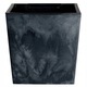 Urbi Square Low DURS300LE négyzet alakú edény, 28,5x28,5 cm, antracit beton