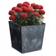 Urbi Square Low DURS300LE négyzet alakú edény, 28,5x28,5 cm, antracit beton