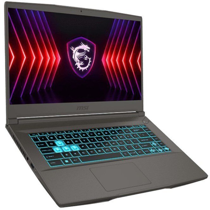 MSI Gaming Thin A15 B7VF-412XPL Laptop, 15,6 hüvelykes 1920 x 1080, AMD Ryzen 7 7735HS 8 C / 16 T, 3,2 GHz - 4,75 GHz, 4 MB 16 MB gyorsítótár, 16 GB DDR5, 512 GB SSD, Nvidia GeForce RTX 4060, ingyenes DOS, Cosmos Gray