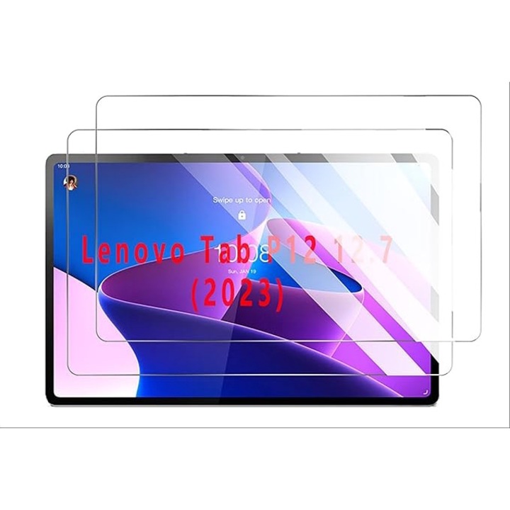 Комплект 2 броя Стъклени протектори за таблет Lenovo Tab P12 12.7(2023), устойчиви на надраскване