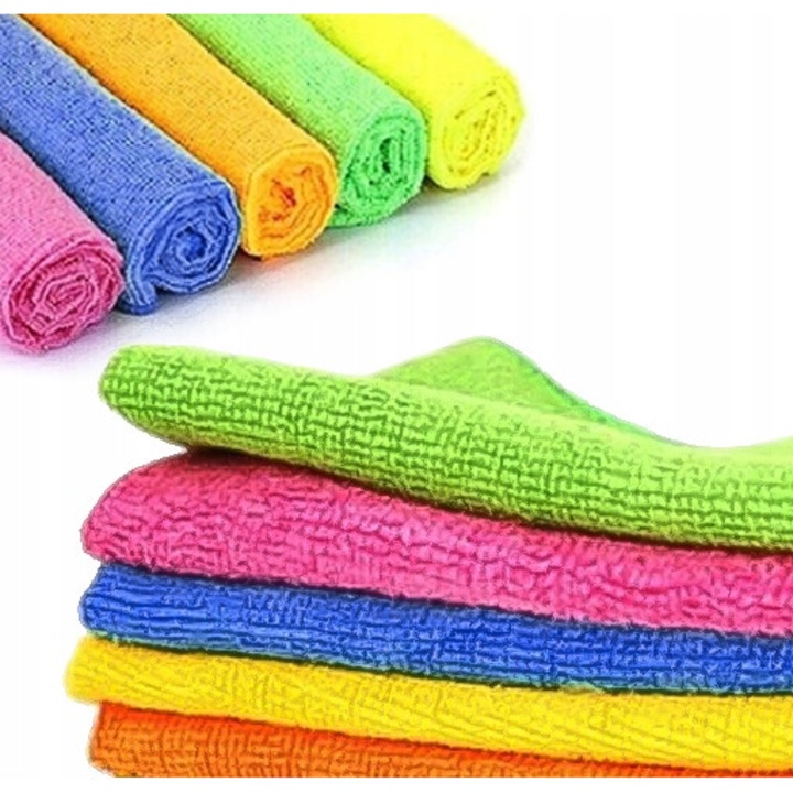 Set 5x Carpe de Curatat din Microfibra, Home Markt24, 30x40cm, Multicolor