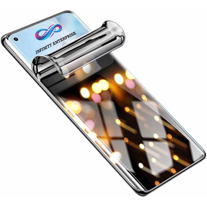 Фолио за дисплеи за поверителност за Sharp Aquos R9 pro, Premium Infinity Enterprise Screen Protectors за екрани на телефони, Hydrogel Face, Regenerable Anti-Shock, Гъвкав, Пълна защита и залепване, Силикон, Пълен комплект за лесна инсталация