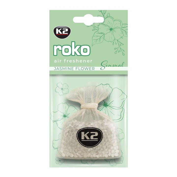 Autóillatosító K2 Roko, jázmin illat, 20g