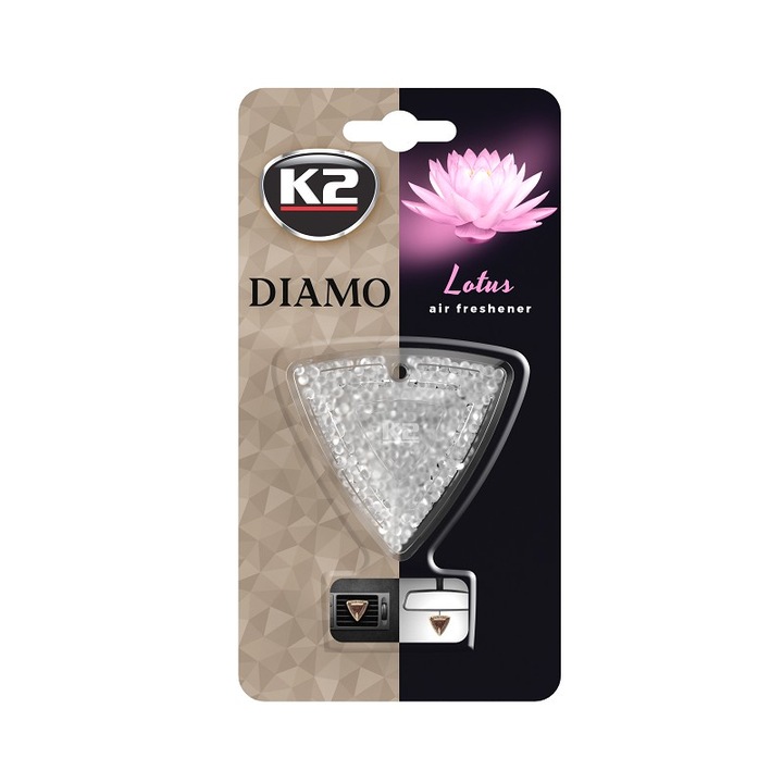 Odorizant auto K2 Diamo Lotus, aroma florala, design elegant