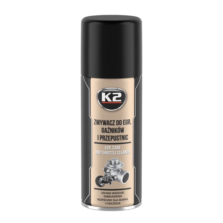 EGR, turbó és karburátor tisztító spray K2 EGR CLEANER 400ml