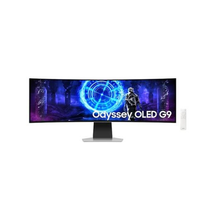 Monitor, Samsung LS49DG950, 49" ÍRÖLT Odyssey G9 OLED, 1000R, 240 Hz, 32:9, 5120 x 1440, 250 cd/m2, P kijelző