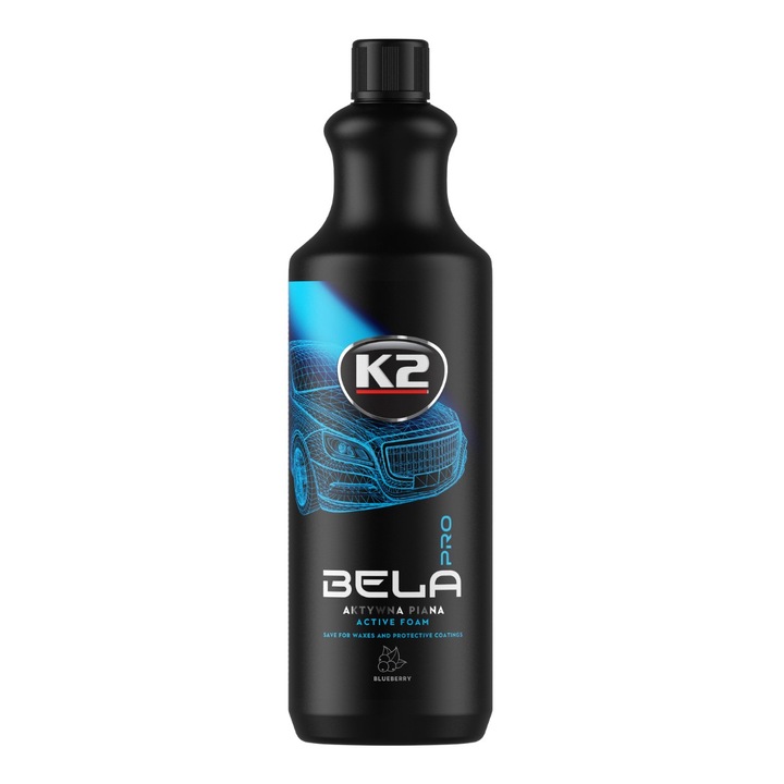 K2 Bela PRO Spuma Activa 1L, áfonya illatú, autó tisztítására