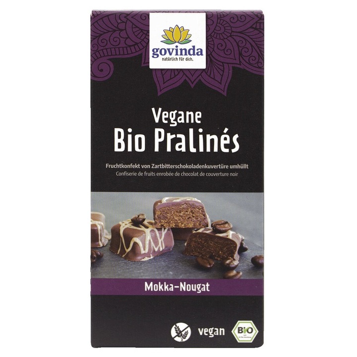 Bomboane de Ciocolata Praline Bio Vegane Govinda 70 g