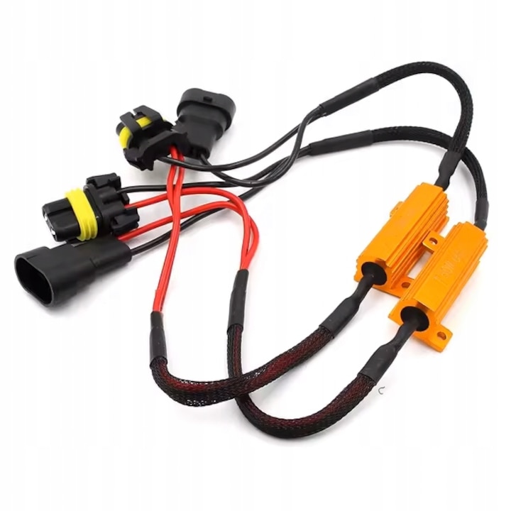 Decodor LED Canbus, Xstorm, Putere 50W, rezistenta 6Ω, instalare 12-24V, conector H11/H8/H9, 2 buc