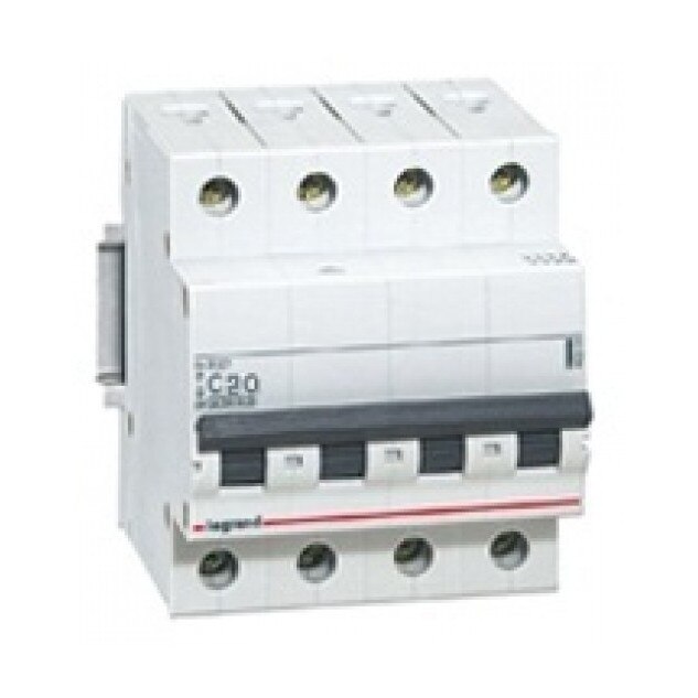 Siguranta automata Legrand DNX3 4P curba C, 20A 4,5kA