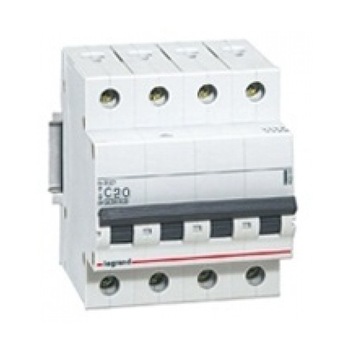 Siguranta automata Legrand DNX3 4P curba C, 20A 4,5kA Siguranta automata Legrand DNX3 4P curba C, 20A 4,5kA