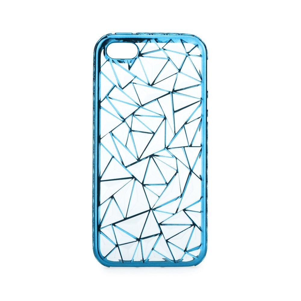 Husa protectie LUXURY cu insertie metalica pentru iPhone 5/5S/5SE - Albastru