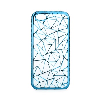 Husa protectie LUXURY cu insertie metalica pentru iPhone 5/5S/5SE - Albastru Husa protectie LUXURY cu insertie metalica pentru iPhone 5/5S/5SE - Albastru