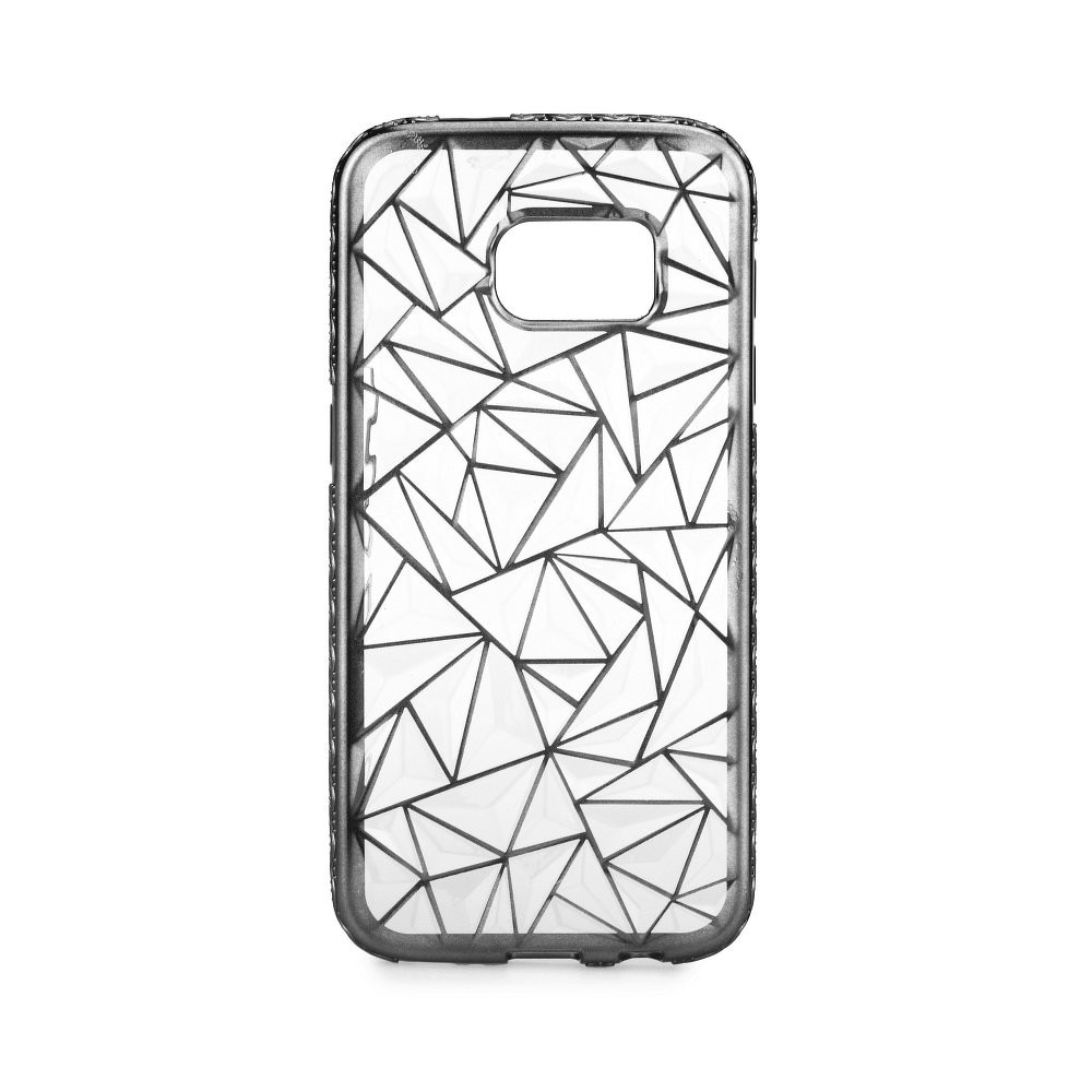 Husa LUXURY cu insertie metalica pentru SAMSUNG GALAXY S7 (G930) - Negru