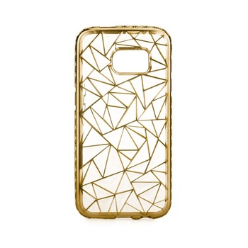 Husa LUXURY cu insertie metalica pentru SAMSUNG GALAXY S7 (G930) - Auriu Husa LUXURY cu insertie metalica pentru SAMSUNG GALAXY S7 (G930) - Auriu