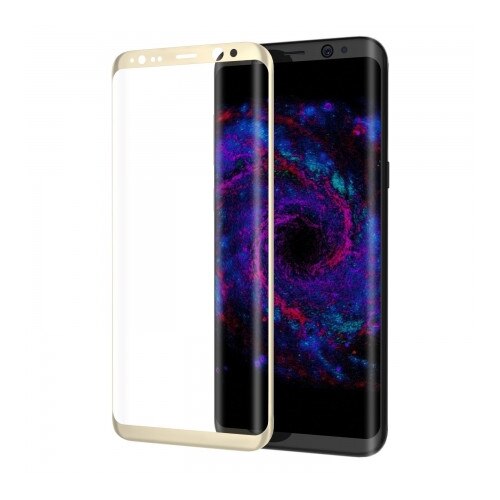 Folie Tempered Glass 3D, Glass Armor pentru Galaxy S8, gold