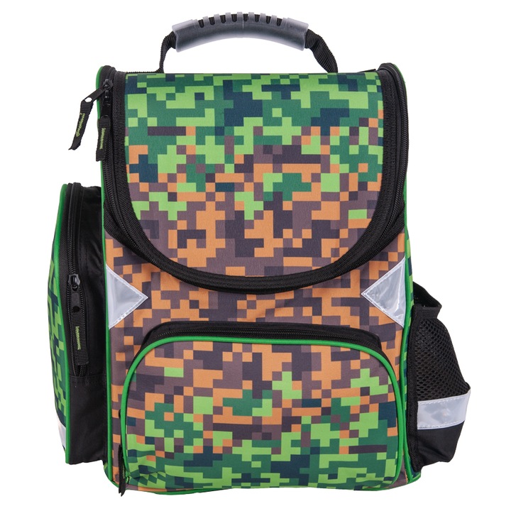 Ученическа раница Gamer Pixel, 41x27x15cm, 900g, многоцветна