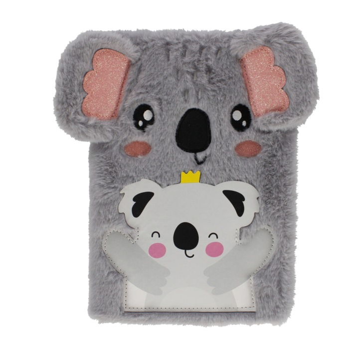 Jurnal plusat Koala Starpak, A5, 21x15x2cm