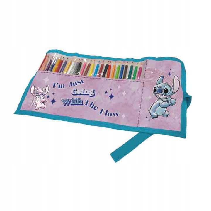 Ролков моливник Giotto, 24 молива, 36x20см, многоцветен