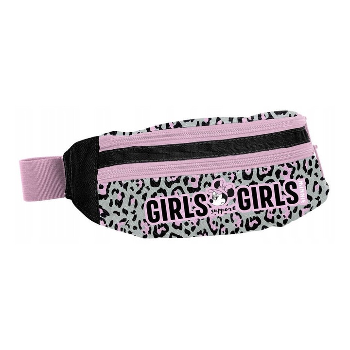 Спортна чанта PASO Myszka Minnie, 2 отделения, многоцветна, 18x15x6 см