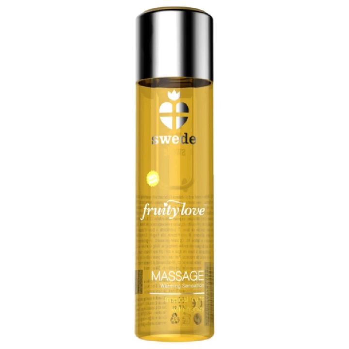 Masszázsolaj, Swede, Fruity Love, melegítő hatású, 120 ml