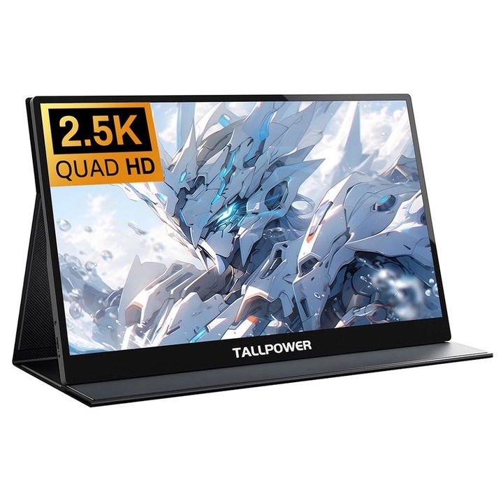TALLPOWER JH01 преносим LED монитор, 15.6 инча, Full HD, IPS, черен, 40x23x4.3 см
