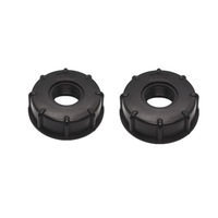 Set de 2 reductie bazin IBC 1000L S60X6X3/4, Din plastic, Filet, Negru