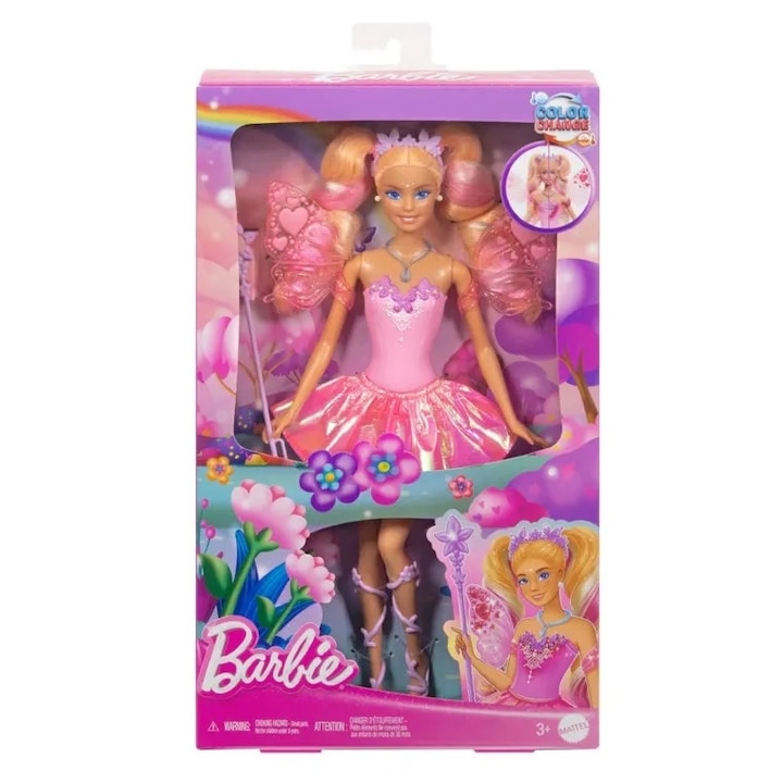 Barbie Магическа фея 3 в 1, Кукла с крила, корона и магическа пръчка