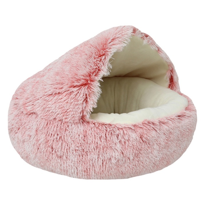 Pat pentru pisici QttvbTna, cusca rotunda, material plus, impermeabil, antiderapant