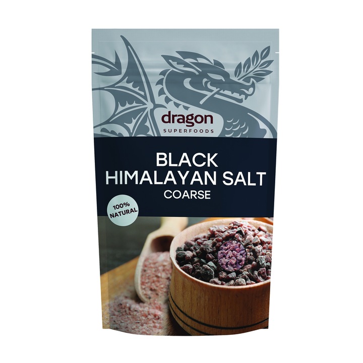 Черна хималайска сол Dragon Superfoods, едра, 250гр