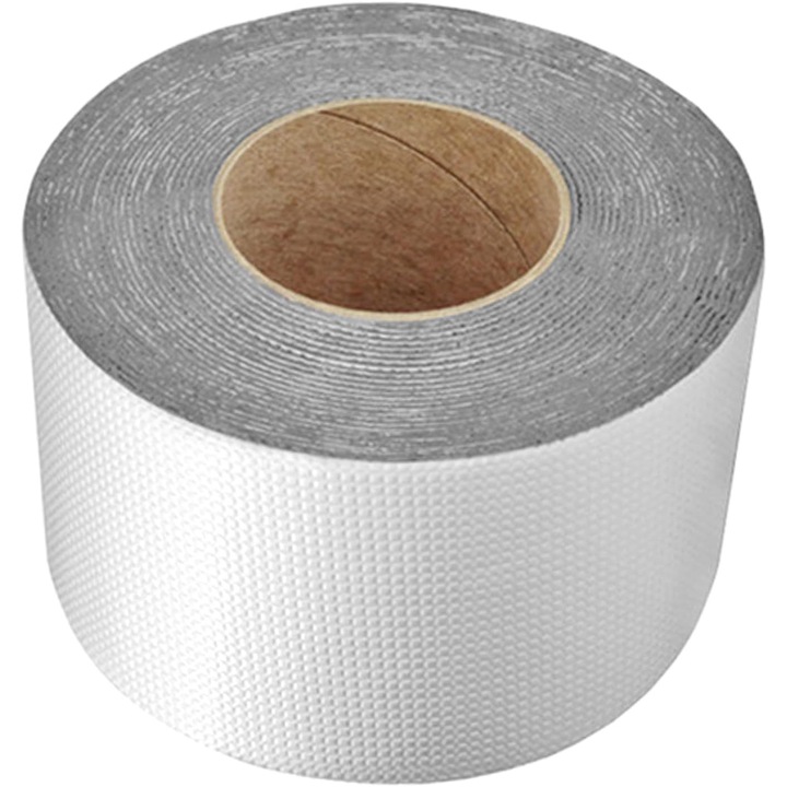 Butil ragasztószalag, alumínium bevonat, vízálló, tömítés és szigetelés, 10 cm x 5 m