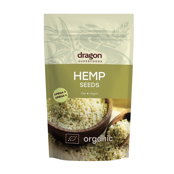 Конопено семе Dragon Superfoods, белено, 200гр