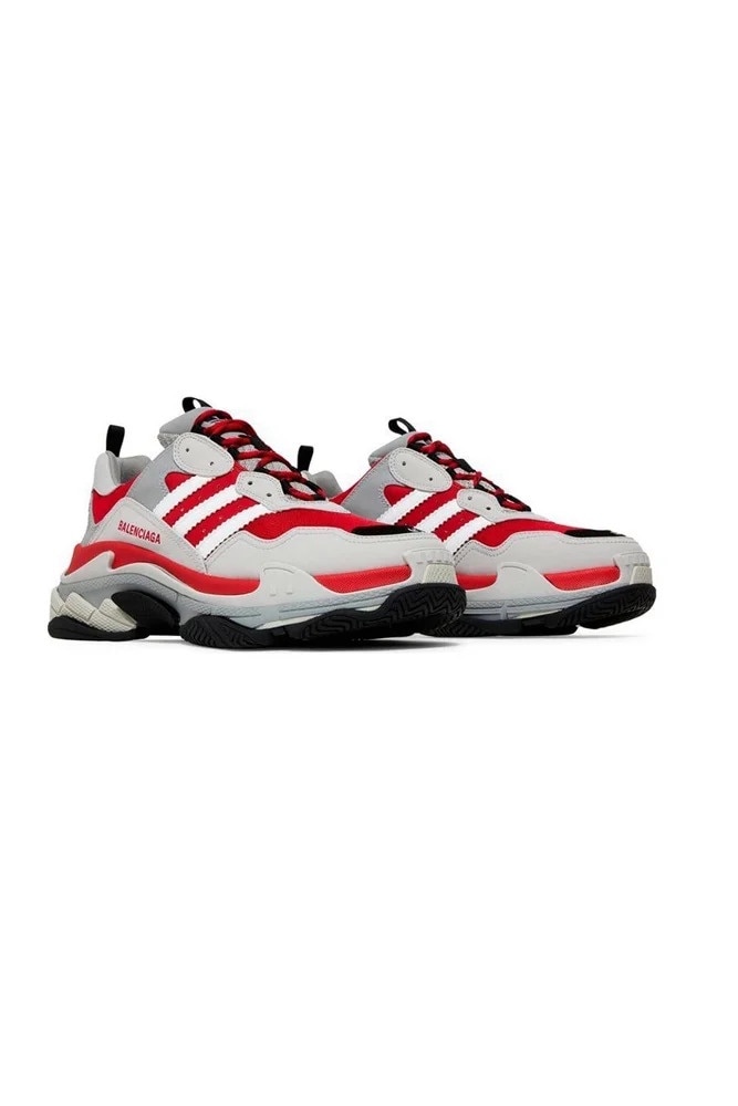 Pantofii Balenciaga x adidas originals Triple S Gri | Rosu 43 EU