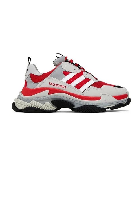 Обувки Balenciaga x adidas originals Triple S, Сив | Червен