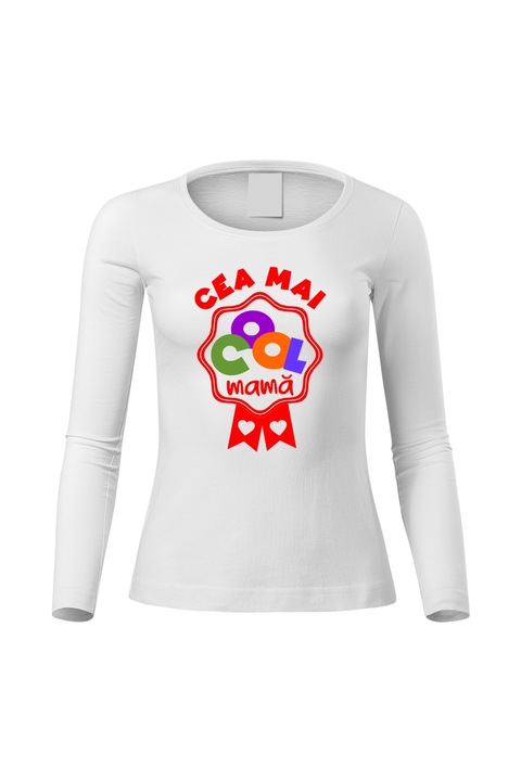 Bluza Ziua Mamei Cool, Alb