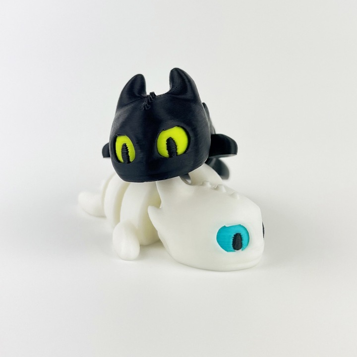 Комплект 3D фигурки бебешки дракони – Как да си дресираш дракон, 8 см