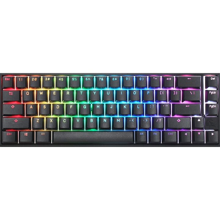 Механична клавиатура Ducky Mecha Pro SF, USB, RGB, черна