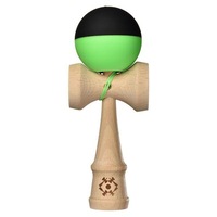 Joc de indemanare Kendama Tribute Half Split- Neon Green and Black - SILK MATTE