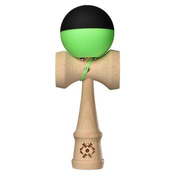 Joc de indemanare Kendama Tribute Half Split- Neon Green and Black - SILK MATTE Joc de indemanare Kendama Tribute Half Split- Neon Green and Black - SILK MATTE
