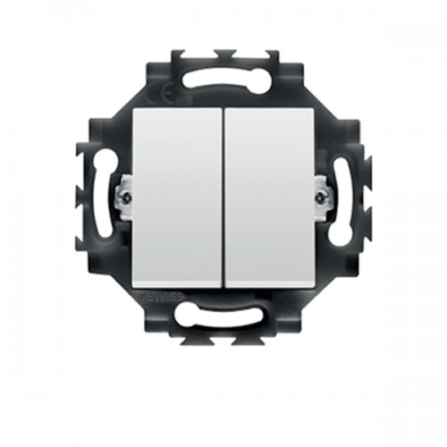 Intrerupator Dublu Cablare Rapida,Gewiss,1P 10AX ALB