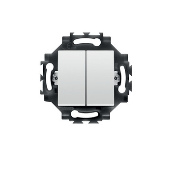 Comutator scara Dublu Cablare rapida,Dahlia,1P 10AX Alb Comutator scara Dublu Cablare rapida,Dahlia,1P 10AX Alb