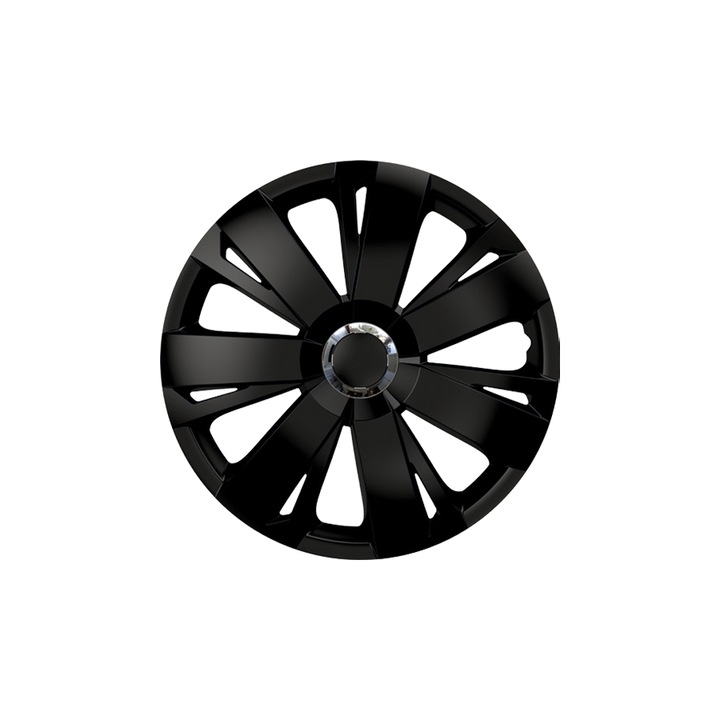 Set 4 capace roti, Versaco, 16", Energy Ring, Chrome Black