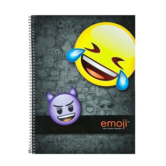 Caiet de matematica A4, cu spirala, EMOJI