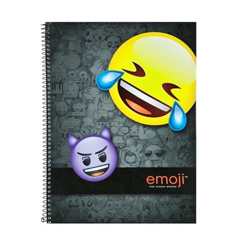 Caiet de matematica A4, cu spirala, EMOJI Caiet de matematica A4, cu spirala, EMOJI