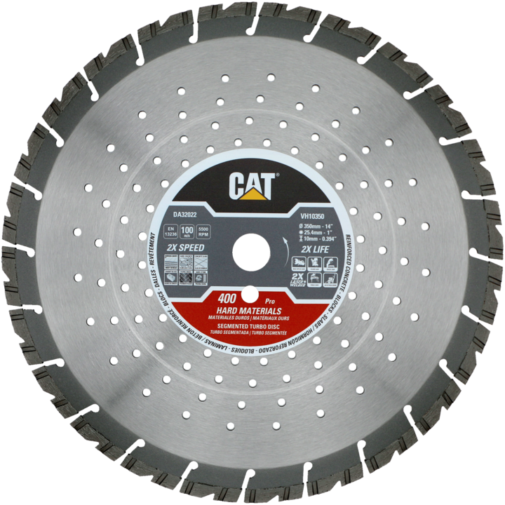 Disc diamantat CAT pentru materiale dure, 300 mm, 400 PRO, Model DA32021
