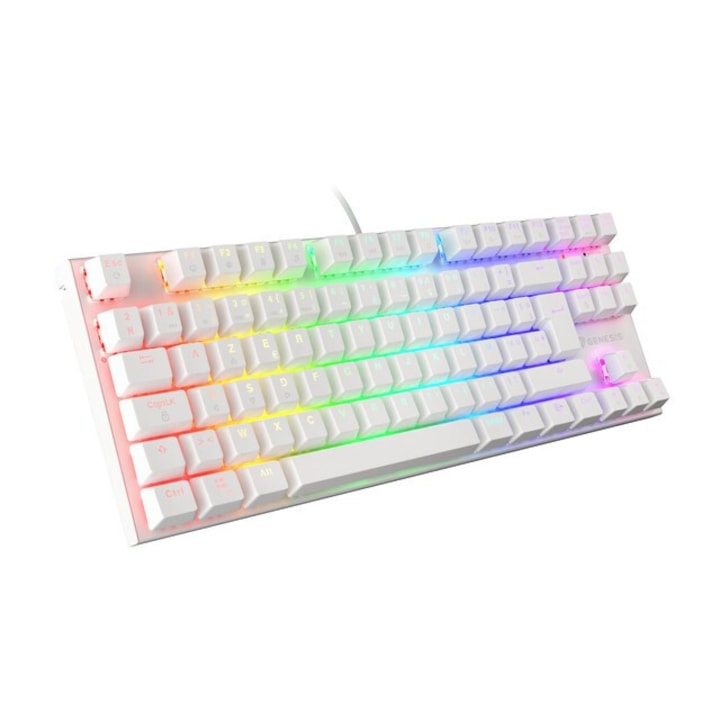 Tastatura, Redragon, Bluetooth, 2.4GHz, Negru/Rosu