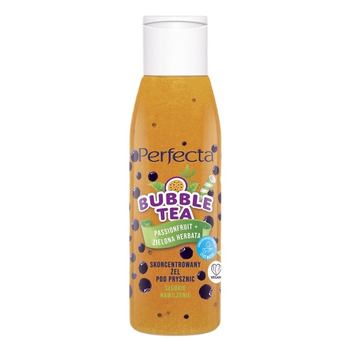 Gel de Dus Perfecta Bubble Tea, Maracuja si Ceai Verde, 100 ml