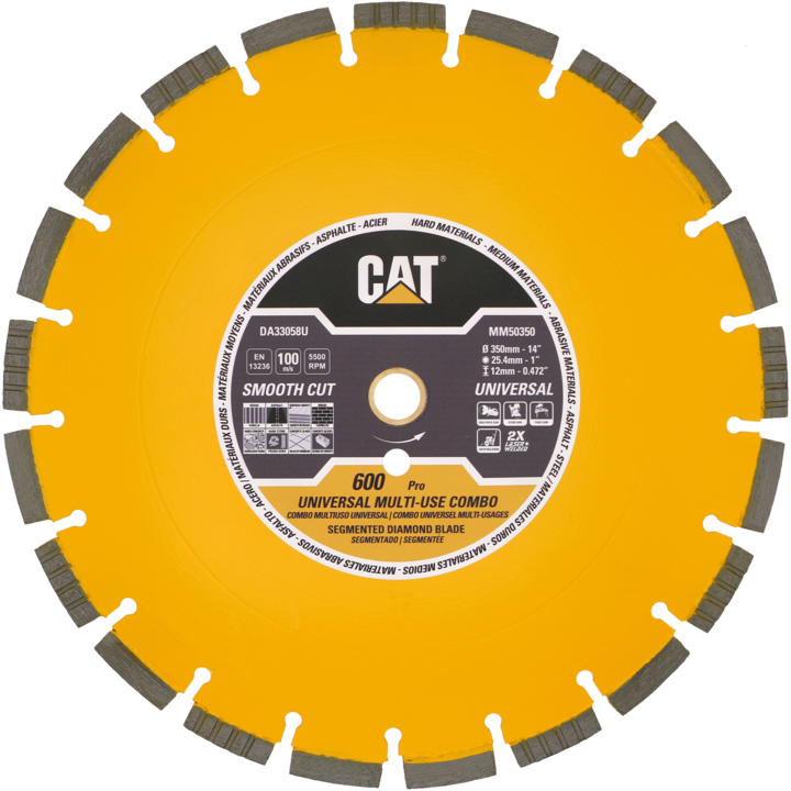 Disc diamantat CAT pentru uz universal, 600 mm, 600 PRO, Model33060