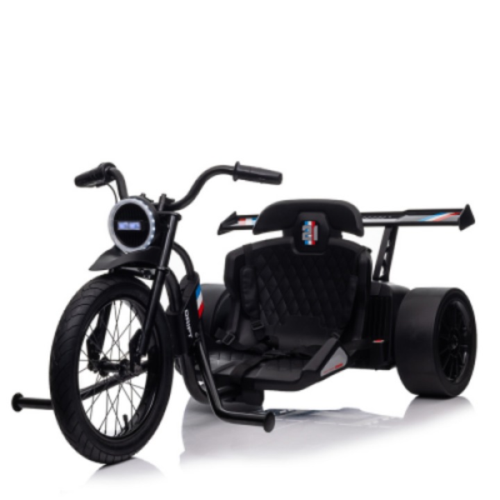 Дрифт Триколка DriftMax, 360W, 24V/10Ah, До 13 км/ч, Черен